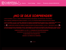 Tablet Screenshot of carnival-lenceria.com.mx